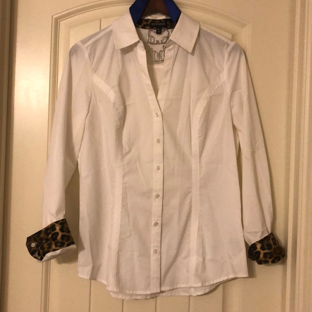 Express Buttoned Long Sleeve Blouse